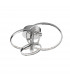Netuno Integrated LED Semi Flush Light Chrome Aluminium Crystal Adjustable LED 30W 1560Lm 3000K-1