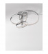 Netuno Integrated LED Semi Flush Light Chrome Aluminium Crystal Adjustable LED 30W 1560Lm 3000K-2
