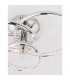 Netuno Integrated LED Semi Flush Light Chrome Aluminium Crystal Adjustable LED 30W 1560Lm 3000K-7