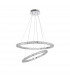 Celine Integrated LED Pendant Ceiling Light Chrome Aluminium K9 Crystal Adjustable LED 60W 3600Lm 3500K-1