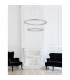 Celine Integrated LED Pendant Ceiling Light Chrome Aluminium K9 Crystal Adjustable LED 60W 3600Lm 3500K-2