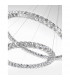 Celine Integrated LED Pendant Ceiling Light Chrome Aluminium K9 Crystal Adjustable LED 60W 3600Lm 3500K-4