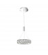 Corona Integrated LED Pendant Ceiling Light Chrome Aluminium Acrylic Crystal LED 12W 720Lm 3000K-1