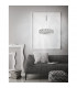 Corona Integrated LED Pendant Ceiling Light Chrome Aluminium Acrylic Crystal LED 12W 720Lm 3000K-2