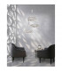 Corona Integrated LED Pendant Ceiling Light Chrome Aluminium Acrylic Crystal LED 36W 2160Lm 3000K-2