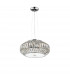 Valence 6 Light Pendant Ceiling Light Clear Crystal White Glass Chrome Aluminium G9-1