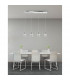 Nice 4 Light Bar Pendant Ceiling Light Clear Crystal Chrome Aluminium G9-2