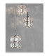 Nice 5 Light Cluster Pendant Ceiling Light Clear Crystal Chrome Aluminium G9-3
