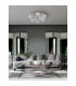 Nice 5 Light Shade Cluster Ceiling Light Clear Crystal Chrome Aluminium G9-2