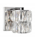 Nice Wall Lamp Clear Crystal Chrome Aluminium G9-1