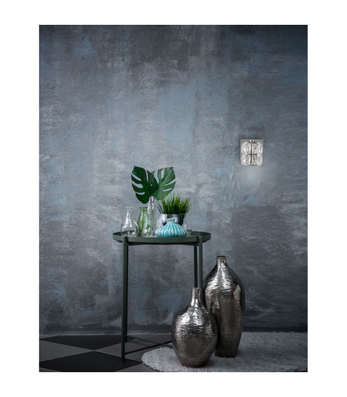 Nice Wall Lamp Clear Crystal Chrome Aluminium G9-2