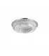 Zeffari Integrated LED Semi Flush Light Chrome Aluminium K9 Crystal LED 40W 2400Lm 4000K-1