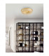 Zeffari Integrated LED Semi Flush Light Golden Leaf Aluminium K9 Crystal LED 40W 2400Lm 4000K-2