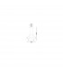 Lumi Integrated LED Pendant Ceiling Light Outside Matt White Aluminium Crystal Inside LED 60W 3600Lm 3000K-4