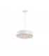 Lyon 6 Light Pendant Ceiling Light Matt White Aluminium Crystal G9-1