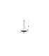 Lyon 6 Light Pendant Ceiling Light Matt White Aluminium Crystal G9-3
