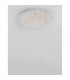 Wing Decorative Flush Ceiling Light White Metal Glass LED 30W 1800Lm 3000K-2