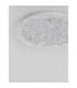 Wing Decorative Flush Ceiling Light White Metal Glass LED 30W 1800Lm 3000K-5
