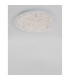 Wing Decorative Flush Ceiling Light White Metal Glass LED 40W 2400Lm 3000K-3