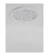 Wing Decorative Flush Ceiling Light White Metal Glass LED 40W 2400Lm 3000K-4