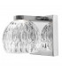 Lara Wall Lamp Clear Glass Chrome Base G9-1