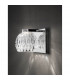 Lara Wall Lamp Clear Glass Chrome Base G9-2