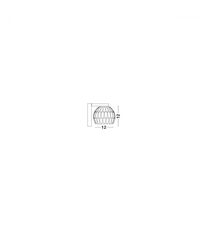 Lara Wall Lamp Clear Glass Chrome Base G9-3
