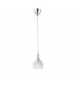 Lara Pendant Ceiling Light Clear Glass Chrome Base LED COB 5W 480Lm 3000K-1