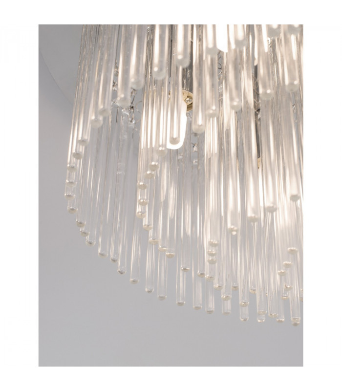 Grane 6 Light Ceiling Light Chrome Metal Glass K9 Crystal LED G9-5