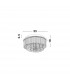 Grane 6 Light Ceiling Light Chrome Metal Glass K9 Crystal LED G9-6