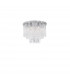 Grane 6 Light Ceiling Light Chrome Metal Glass K9 Crystal LED G9-1