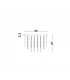 Grane 6 Light Ceiling Light Chrome Metal Glass K9 Crystal LED G9-8