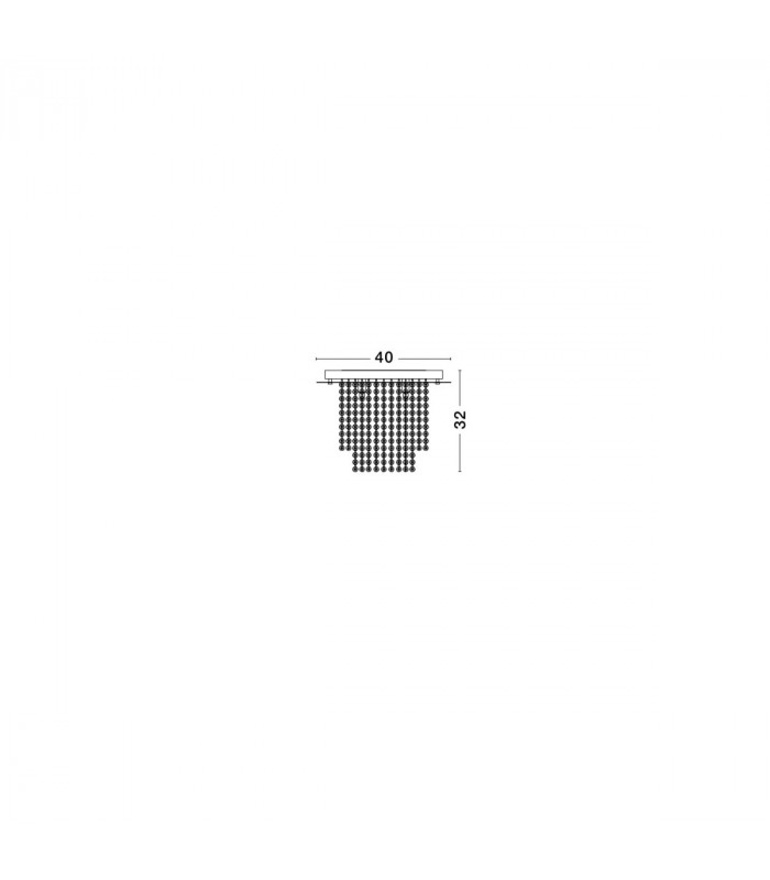 Fontana 5 Light Ceiling Light Chrome Metal K9 Crystal G9-4