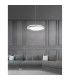 Palermo 4 Light Cylindrical Pendant Ceiling Light Chrome Metal White Glass K9 Crystal LED E27-2