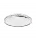 Palermo 3 Light Ceiling Light Chrome Metal White Glass K9 Crystal LED E27-1