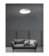 Palermo 3 Light Ceiling Light Chrome Metal White Glass K9 Crystal LED E27-2