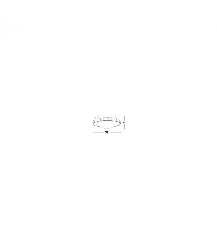Palermo 3 Light Ceiling Light Chrome Metal White Glass K9 Crystal LED E27-3