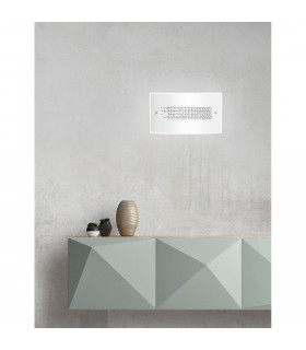 Thelta 2 Light Wall Lamp Chrome Aluminium White Glass Crystal LED E27-2