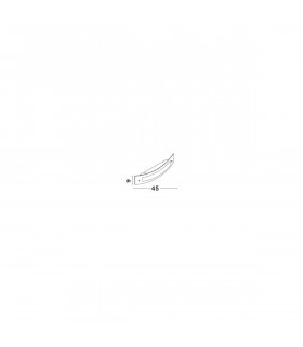 Thelta 2 Light Wall Lamp Chrome Aluminium White Glass Crystal LED E14-2