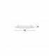 Vedere 2 Light Decorative Flush Ceiling Light White Glass Crystal Chrome Metal LED E27-3