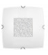 Thelta 2 Light Decorative Flush Ceiling Light Crystal White glass LED E27 2x-1