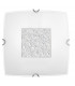 Thelta Decorative Flush Ceiling Light Crystal white glass 40x40 3xLED E27-1