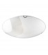 Quale 3 Light Decorative Flush Ceiling Light White Glass Crystal LED E27att-1
