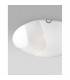 Quale 3 Light Decorative Flush Ceiling Light White Glass Crystal LED E27att-3