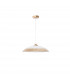 Grane Dome Pendant Ceiling Light White Gold Crackle Glass LED E27-1
