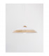 Grane Dome Pendant Ceiling Light White Gold Crackle Glass LED E27-3