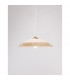 Grane Dome Pendant Ceiling Light White Gold Crackle Glass LED E27-4