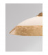 Grane Dome Pendant Ceiling Light White Gold Crackle Glass LED E27-5