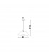 Grane Dome Pendant Ceiling Light White Gold Crackle Glass LED E27-6