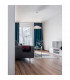 Grane Dome Pendant Ceiling Light White Silver Crackle Glass LED E27-2